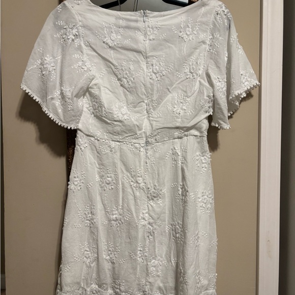 Lulu's White Floral Mini Dress - Picture 2 of 3